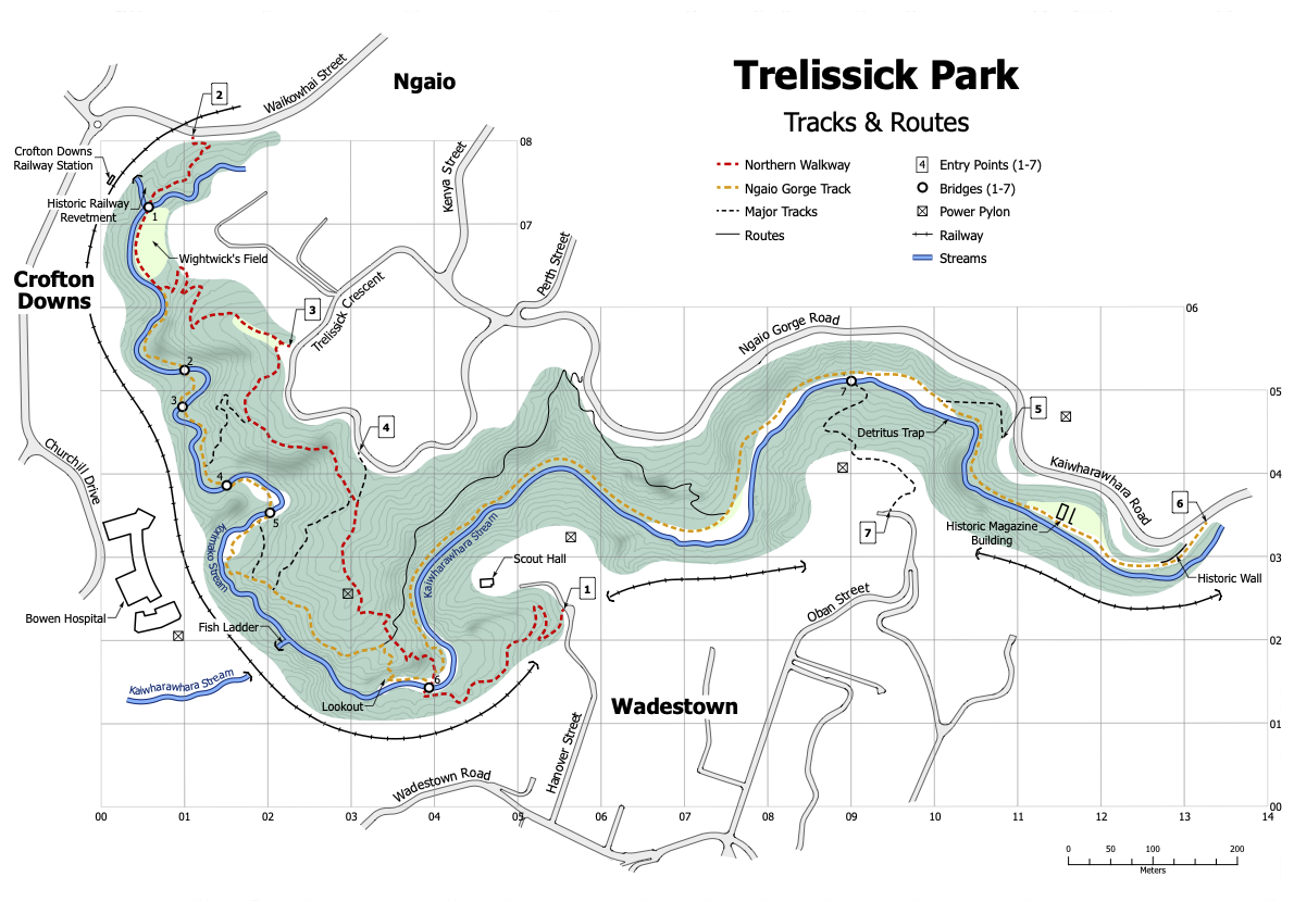 Gridded map